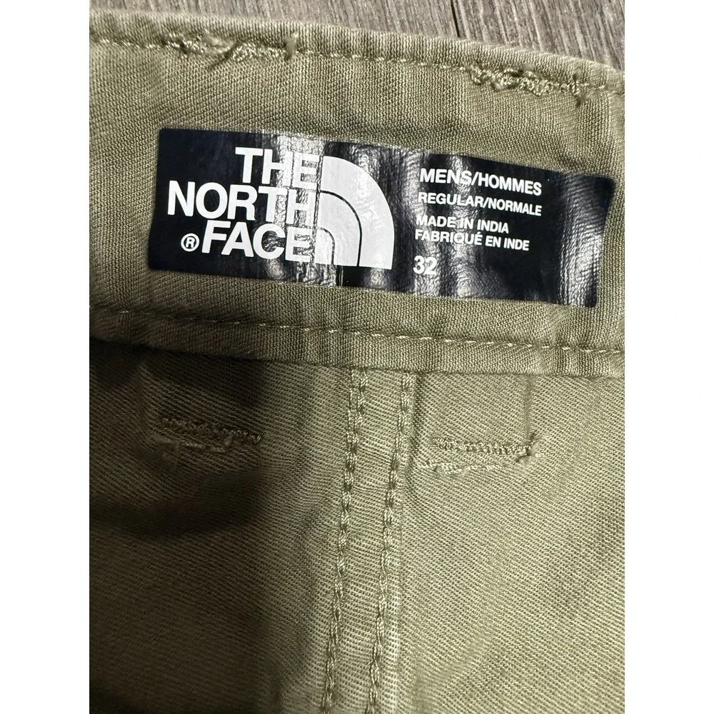 North Face Shorts Jorts Mens 32 Green Utility Cargo Hiking Outdoor Workwear Hike